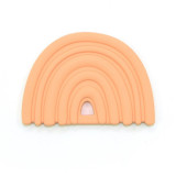 O.B Designs Rainbow Teether jucărie pentru dentiție Peach 3m+ 1 buc