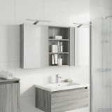 vidaXL Set dulap baie cu raft 3 pcs 120 x 10,5 x 60,5 cm Lemn compozit 3403741