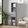 Gossi biblioteca, gri sonoma, 36x30x171 cm, lemn prelucrat