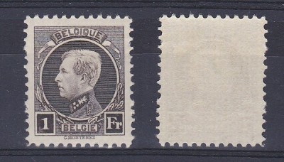 Belgium 1921 King Albert I, 1Fr, Mi.167C, MLH AM.133 foto