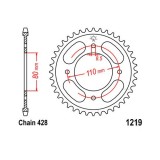Pinion spate 42 dinti, pas 428 Cod Produs: MX_NEW 7272149MA