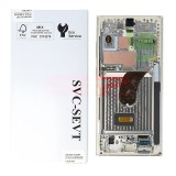 LCD+Touchscreen cu Rama Samsung Galaxy S23 Ultra 5G / S918 CREAM Original Service Pack