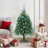 vidaXL Brad de Crăciun cu 150 LED cu suport Verde 120 cm PE 3396316