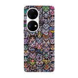 Husa compatibila cu Huawei Mate 40 model Cat wall, Silicon, TPU, Viceversa, Transparent, Carcasa