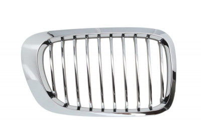 Grila radiator Bmw Seria 3 (E46), Coupe/Cabrio, 05.1999-03.2003, dreapta, crom/crom/negru, 51138208686, 200805-6 foto