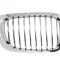 Grila radiator Bmw Seria 3 (E46), Coupe/Cabrio, 05.1999-03.2003, dreapta, crom/crom/negru, 51138208686, 200805-6