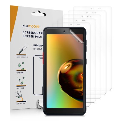 Set 6 folii de protectie Kwmobile pentru Samsung Galaxy Xcover 5, Fata, Polimer, 57599.1 foto