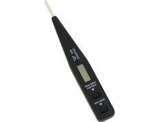 Tester Creion pentru Tensiune cu Afisaj LCD 12-250V, Culoare Negru foto