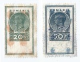 *lot 1107 cu 2 timbre fiscale de aviatie, 1936, oblit.