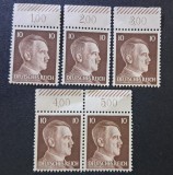 Germania (Deutsches Reich) 1941/1944 "Hitler" (10 Pfennig) Fără Supratipar - / Preț (1,00 / 2,00 / 3,00 / 4,00 / 5,00) MNH - Cod: -TG1