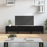 vidaXL Dulap TV, negru, 150x36x30 cm, lemn prelucrat