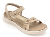 Cumpara ieftin Sandale SKECHERS gri, GO WALK FLEX, din material textil
