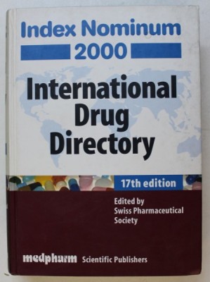 INTERNATIONAL DRUG DIRECTORY - INDEX NOMINUM , 2000 foto