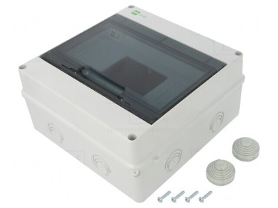 Carcasă pentru aparatură modulară IP55 gri deschis 9 module foto