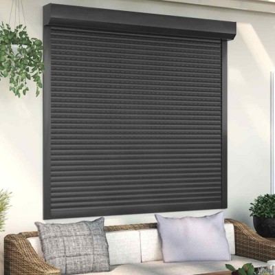vidaXL Oblon rulant, antracit, 160 x 150 cm, aluminiu 144987 foto