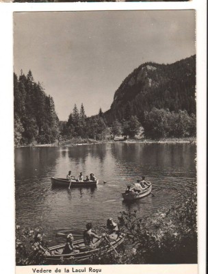 CPIB 17474 CARTE POSTALA - VEDERE DE LA LACUL ROSU, RPR, BARCI foto