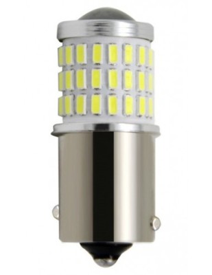 Led Auto Rosu BA15S P21W cu 54 SMD 3014 9-50V BA15S-54SMD-3014-ROSU foto