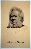 P.040 CARTE POSTALA HENRIK IBSEN SCRIITOR