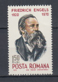ROMANIA 1970 LP 734 - 150 ANI DE LA NASTEREA LUI ENGELS MNH, Nestampilat