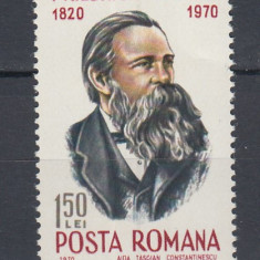 ROMANIA 1970 LP 734 - 150 ANI DE LA NASTEREA LUI ENGELS MNH