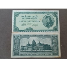 Ungaria 1946 - 100 milion milpengo, circulata