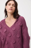 Medicine pulover culoarea violet