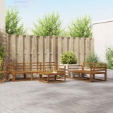 vidaXL Set de canapea 6 pcs natural Lemn Solid de Acacia 3367192