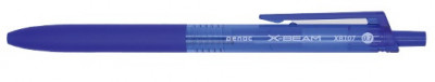 Pix Penac X-beam Xb-107, Rubber Grip, 0.7mm, Clema Plastic, Corp Albastru - Scriere Albastra foto