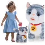 JUCĂRIE INTERACTIVĂ PISICĂ PUI PE LESĂ MIAU PLIMBĂRI JOACĂ CADOU