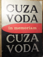 IN MEMORIAM CUZA VODA - COORDONATORI: L. BOICU, GH. PLATON, AL. ZUB foto