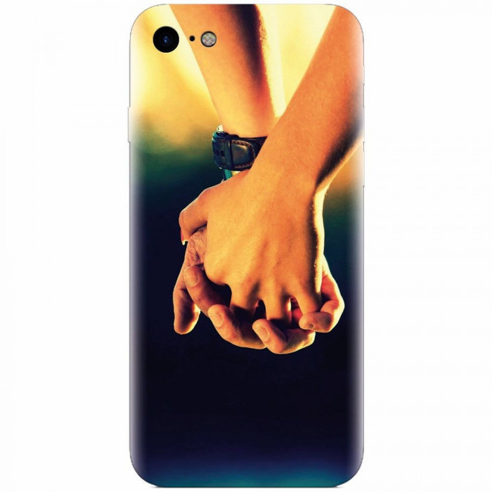 Husa silicon pentru Apple Iphone 6 Plus, Couple Holding Hands