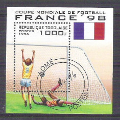 Togo 1996 Sport, Football, Soccer, perf. sheet, used AB.014