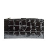 Portofel negru cu model animal print