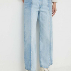 Levi's jeansi BAGGY CROP femei medium waist