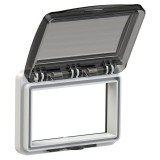 Usa vizitare 6 module fumurie pentru tablouri electrice 128x97mm IP54