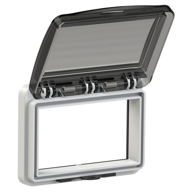 Usa vizitare 6 module fumurie pentru tablouri electrice 128x97mm IP54