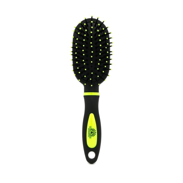 Perie de par, ovala, M9551DA, negru/verde