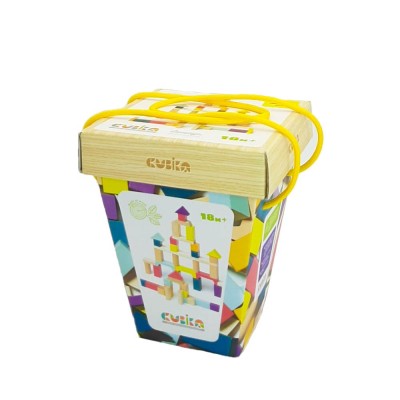 Joc din lemn, set de constructii cubika 2 foto