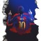 Sticker decorativ, Fotbalist, 89 cm, 8914ST-5