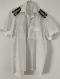 HM - Camasa militara - culoare alb 1 - colonel inginer militar - piesa de colectie