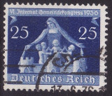 Germania-Recih 1936 - Congres 1v.(face parte dintr-o serie)stampilat(z)
