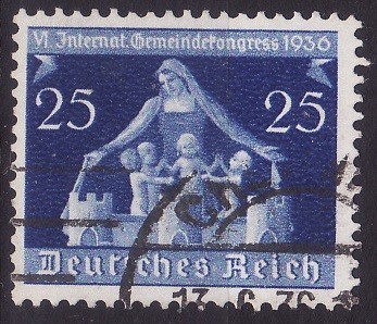 Germania-Recih 1936 - Congres 1v.(face parte dintr-o serie)stampilat(z) foto