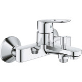 Baterie de cada Grohe Bauloop 23603000, 1/2&amp;#039;&amp;#039;, aparenta, monocomanda, diverter, cartus ceramic, crom