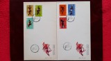 1974-Lp847-Centenar curse de cai-compl.set-2FDC-uri
