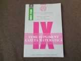 TEME SUPLIMENT GAZETA MATEMATICA CLASA A IX A RADU GOLOGAN 19/2