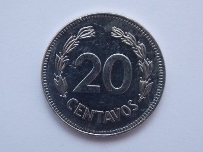 20 CENTAVOS 1980 ECUADOR -AUNC foto