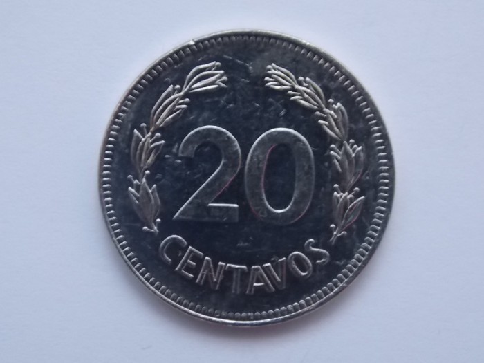 20 CENTAVOS 1980 ECUADOR -AUNC