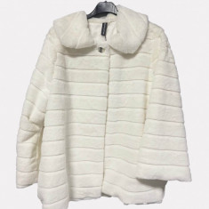 Jacheta din blana sintetica - alb