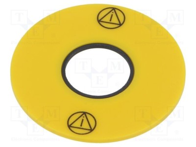 Tăbliță descriptivă galbenă 43mm EAO seria 61 foto