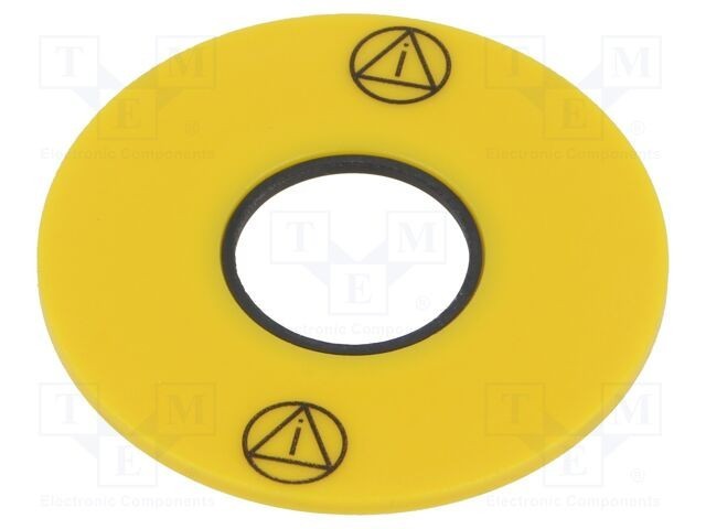 Tăbliță descriptivă galbenă 43mm EAO seria 61